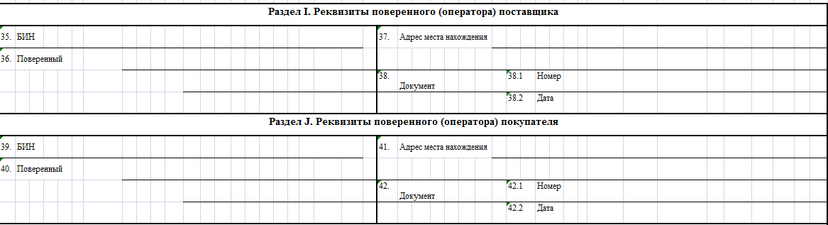ЭСФ. Реквизиты поверенных
