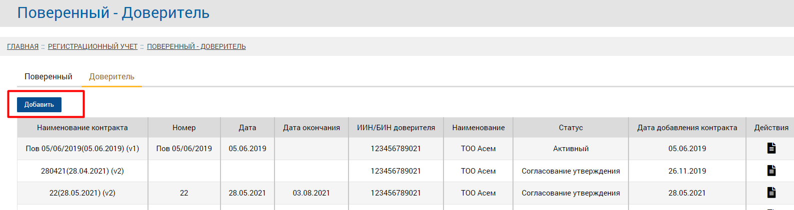 Поверенный - доверитель